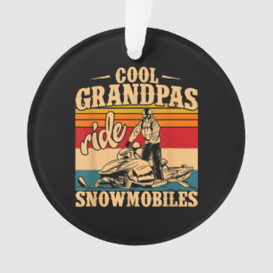 Ornamento Legal Grandpas caminha Snowmobiles Snowmobile Snow