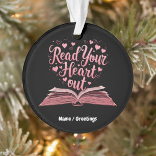 Ornamento Leia seu coração em um livro em Haven