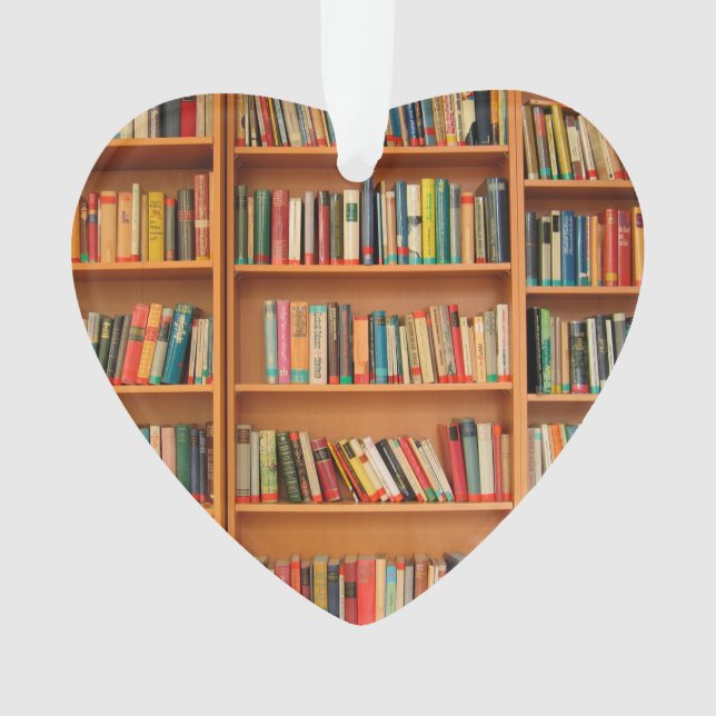 Ornamento Leitura do worm da biblioteca de livros da estante (Frente)