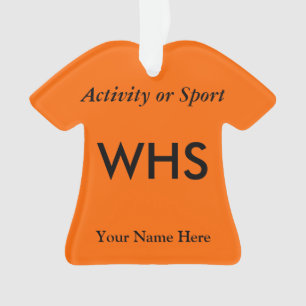 Ornamento Lembrança da letra de time do colégio da faculda