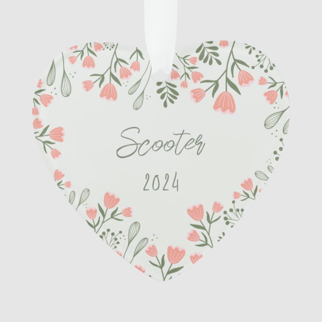 Ornamento Lembrança Memorial de Pet (Frente)