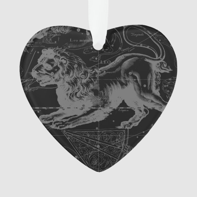 Ornamento Leo Constelle Hevelius 1690 julho23 - 22 de agosto (Frente)