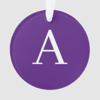 Letra inicial Monograma Estilo moderno roxo e azul