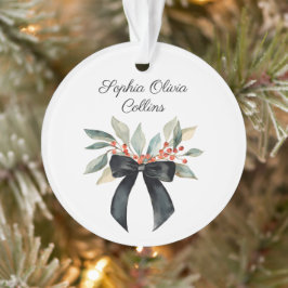 Ornamento Letra Náusea de Natal do Bebê