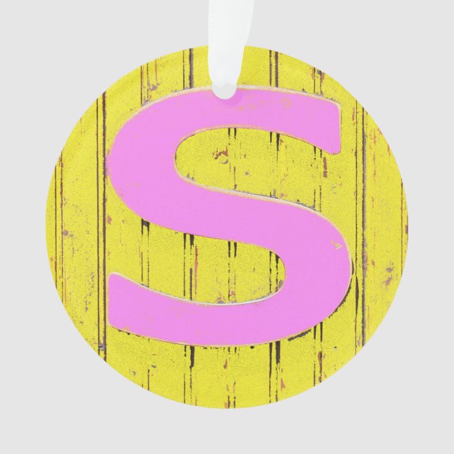 Ornamento Letra s (Frente)