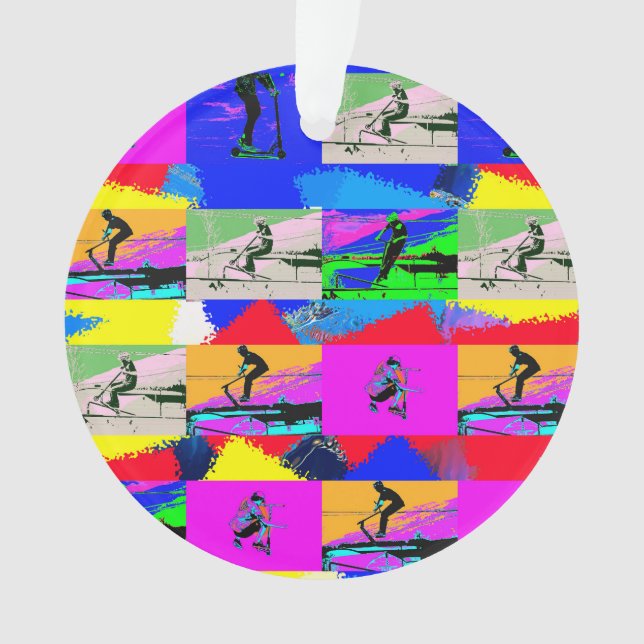 Ornamento Lets Scoot - Controle de Patinete Stunt (Frente)