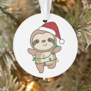 Ornamento Leve Natal Animais de Inverno Leves