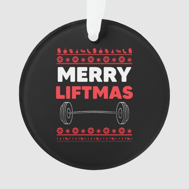 Ornamento Liftmas da feliz - Natal do Hepatite (Frente)