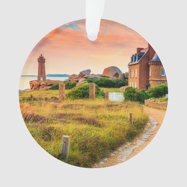 Ornamento Lighthouse Ploumanach, França (Frente)