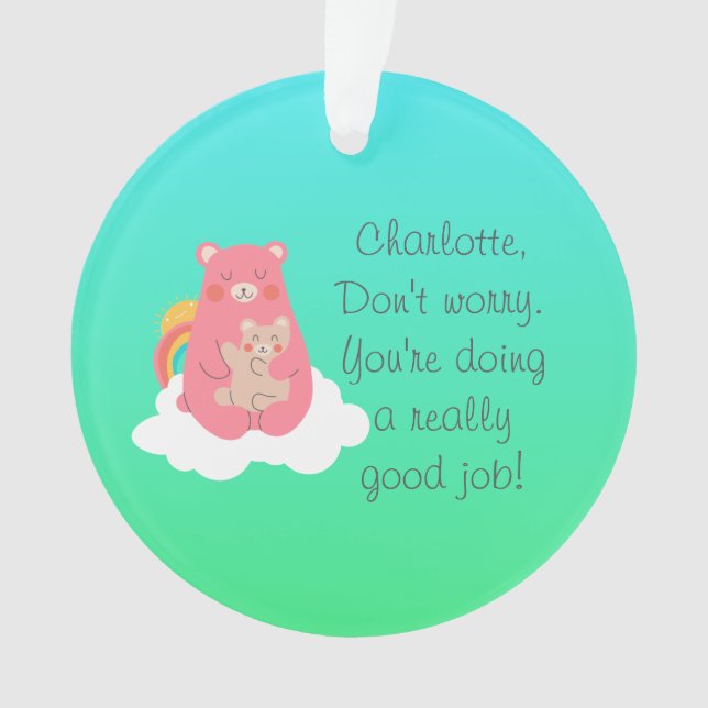 Ornamento Linda família Bear (Frente)