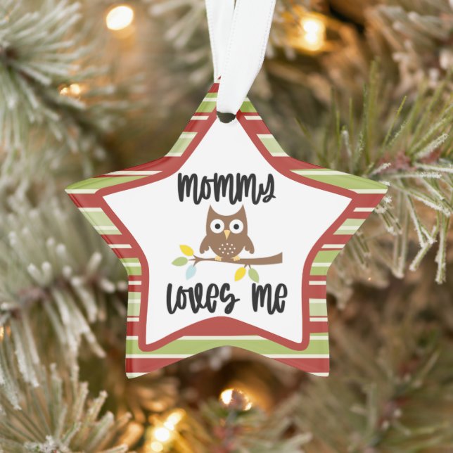 Ornamento Linda Mãe de Coruja Me Ama (Árvore)