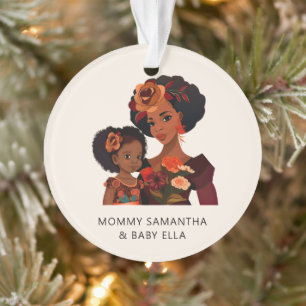 Ornamento Linda mãe negra e filha (20)