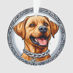 Ornamento Lindo labrador amarelo