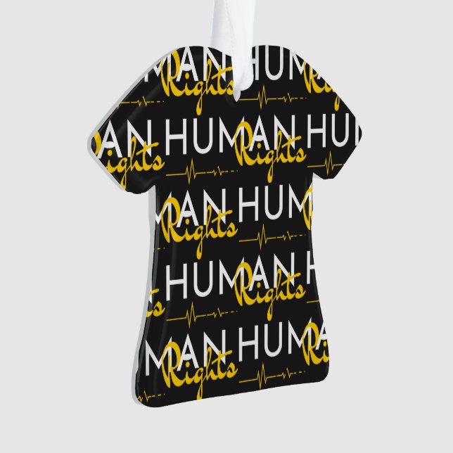 Ornamento Linha de vida dos direitos humanos (Frente)