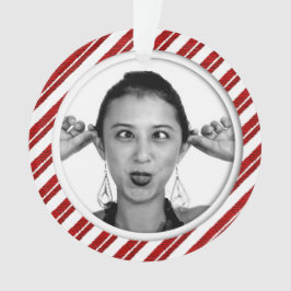 Ornamento listrado do quadro da foto do bastão de