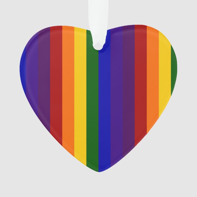 Ornamento Listras do arco-íris (Frente)