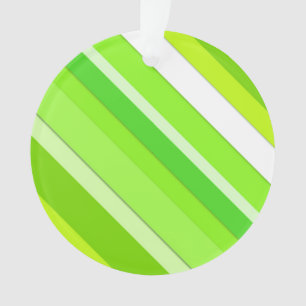 Ornamento Listras doces em camadas - verde limão e branco