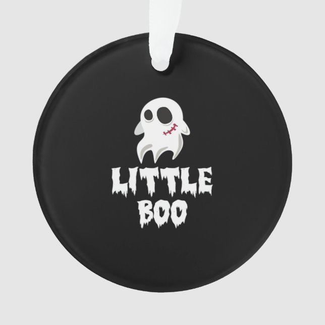 Ornamento Little Boo In Halloween Cool Graphic (Frente)