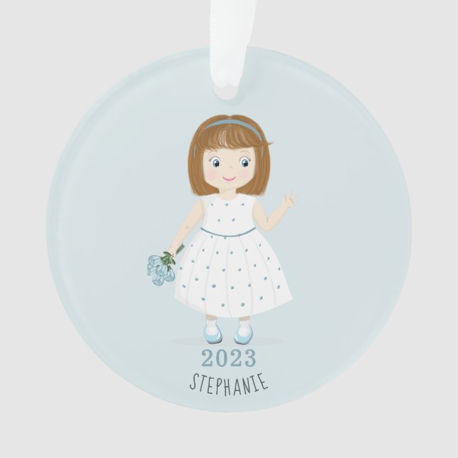 Ornamento Little Wildflower Birthday (Frente)