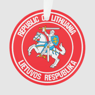 Ornamento Lituânia Round Emblem