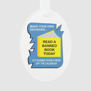 Ornamento Livro de Livros Banidos