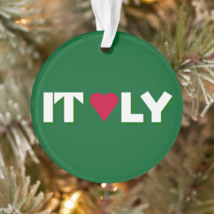 Ornamento Logotipo I Heart Italy