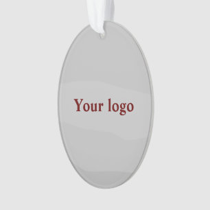Ornamento Logotipo personalizado simples e elegante aqui da
