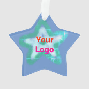 Ornamento Logotipo personalizado simples e elegante aqui da