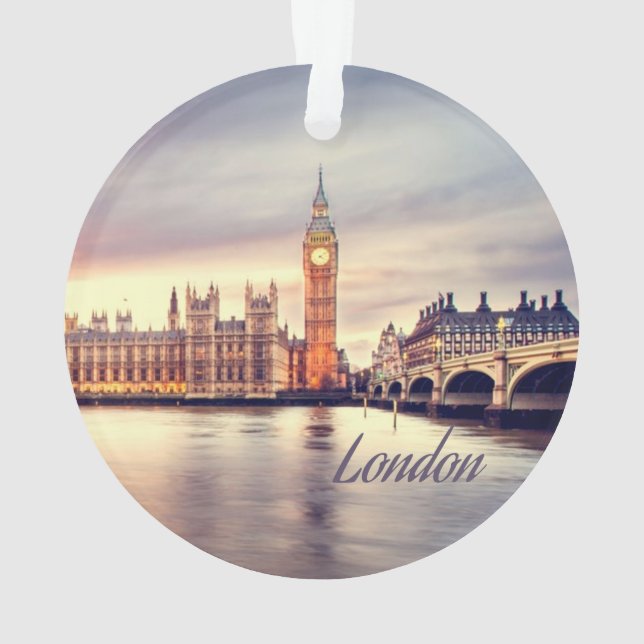 Ornamento London England Big Ben (Verso)