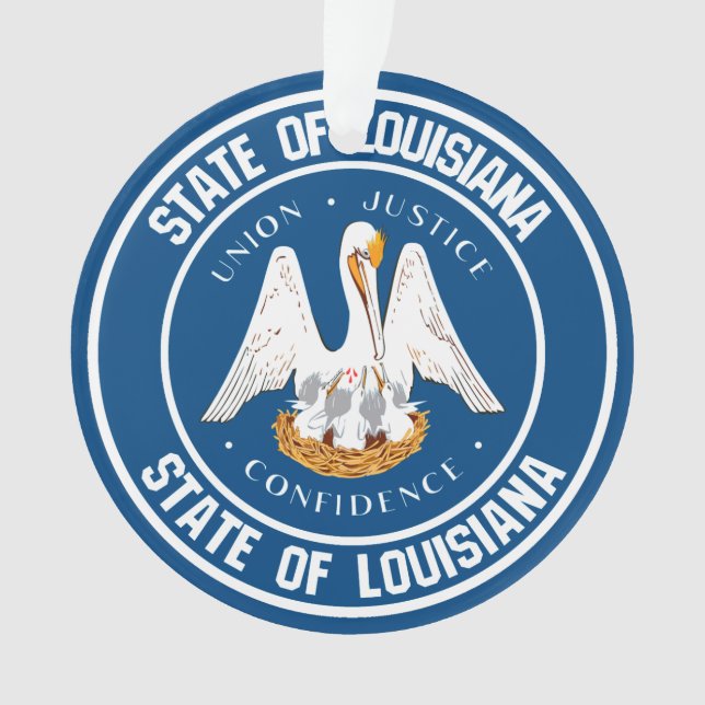 Ornamento Louisiana Round Emblem (Frente)