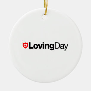 Ornamento Loving do logotipo do dia