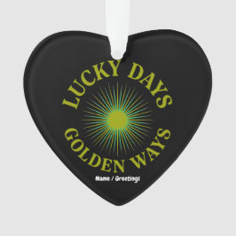 Ornamento Lucky Days & Golden Ways Retro Sunburst Heritage