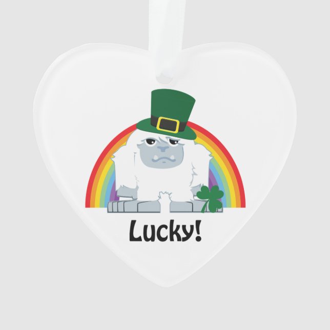 Ornamento Lucky Yeti Leprechaun (Verso)