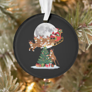 Ornamento Luzes de árvore de Natal Palhaço do Papai Noel mon