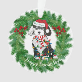 Ornamento Luzes de Natal Personalizadas - Azevoodle Acrílico