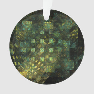 Ornamento Luzes na Cidade Arte Abstrata Acrílico Círculo