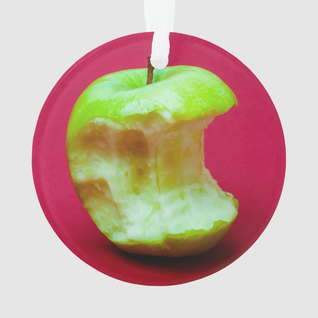 Ornamento Maçã verde borrifada (Verso)