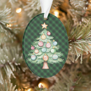 Ornamento MacArthur Antigo Tartan Escocês de Natal