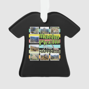 Ornamento Machu Picchu Peru Felicidade