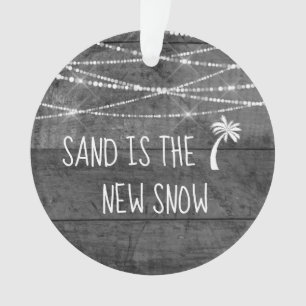 Ornamento Madeira rustica datada Primeiro Natal em FL