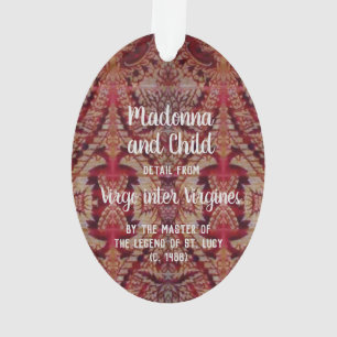Ornamento Madonna & Criança Enthronada (detail; M 070) Acríl