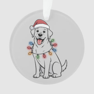 Ornamento Mãe Amante de Cachorro Labrador Retriever Natal Pa