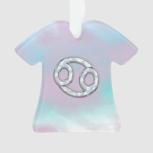 Ornamento Mãe de Estilo Pérola Símbolo de Cancer Astrologia