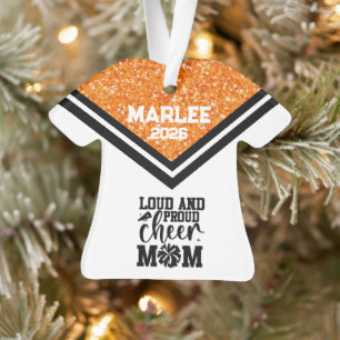 Ornamento Mãe Personalizado Laranja e Preto