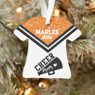 Ornamento Mãe Personalizado Laranja e Preto