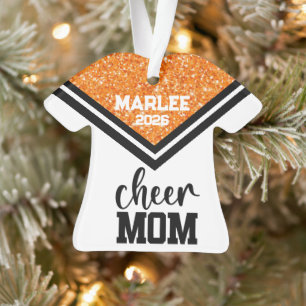 Ornamento Mãe Personalizado Laranja e Preto