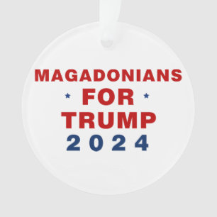 Ornamento Magadonianos Para Trump 2024 Red Blue
