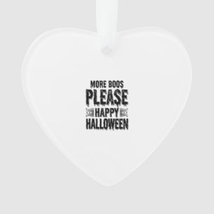 Ornamento Mais Boos Por Favor Tipografia Vintage de Hallowee