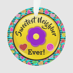 Ornamento Mais doce vizinho. Amigo