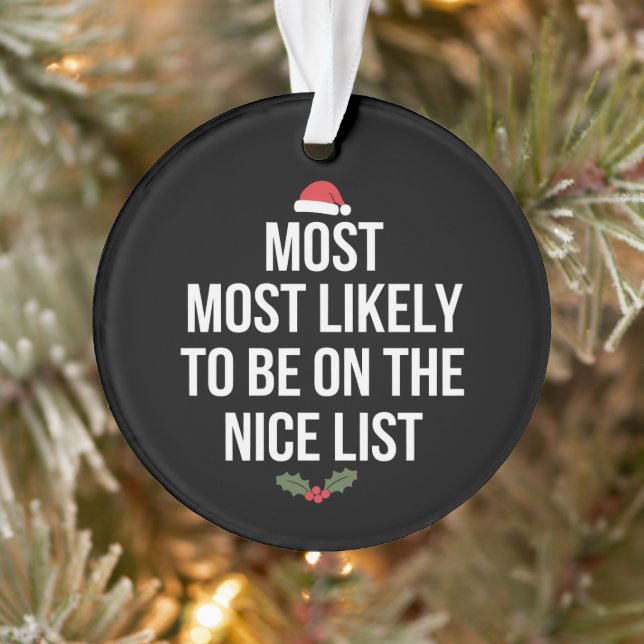 Ornamento Mais Provavelmente Na Lista De Nice (Árvore)